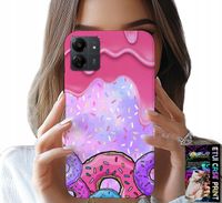 ETUI DO XIAOMI POCO C65 - SŁODKIE DONUTY Z LUKREM W TLE + FOLIA