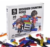 Pałeczki Edukacyjne Drewniane Do Liczenia 56Szt 900385 Qb700-003