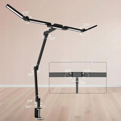 Lampa biurkowa kreślarska LED bezcieniowa z regulacją jasności barw na Arena.pl