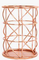 POJEMNIK- ORGANIZER - METAL - MIEDZ - Modern Design Home Decor