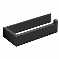 Uchwyt na papier toaletowy czarny samoprzylepny