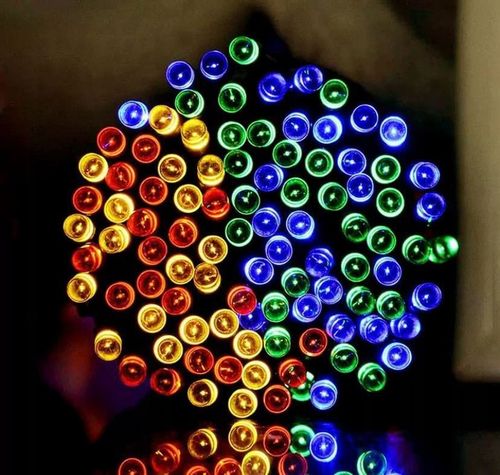 LAMPKI CHOINKOWE ŚWIĄTECZNE SOLARNE 200 LED ZEWNĘTRZNE MULTIKOLOR na Arena.pl