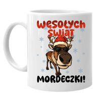 Wesołych Świąt - mordeczki! - kubek na prezent