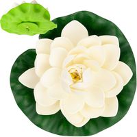 LILIA WODNA SZTUCZNA KWIAT LOTOSU PŁYWAJĄCY DO OCZKA PŁYWAJĄCA ATRAPA