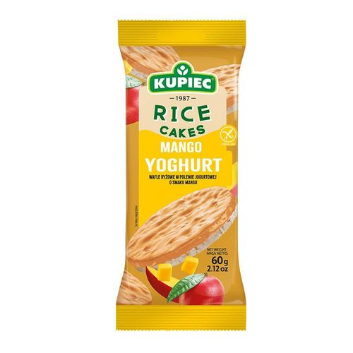 KUPIEC WAFLE RYŻOWE W POLEWIE JOGURTOWEJ O SMAKU MANGO 60G na Arena.pl
