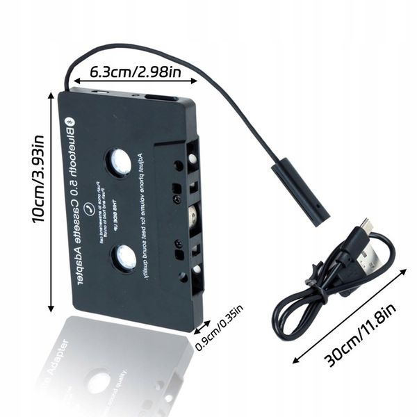kaseta bluetooth 5.0 do radia adapter transmiter RADIA zdjęcie 4
