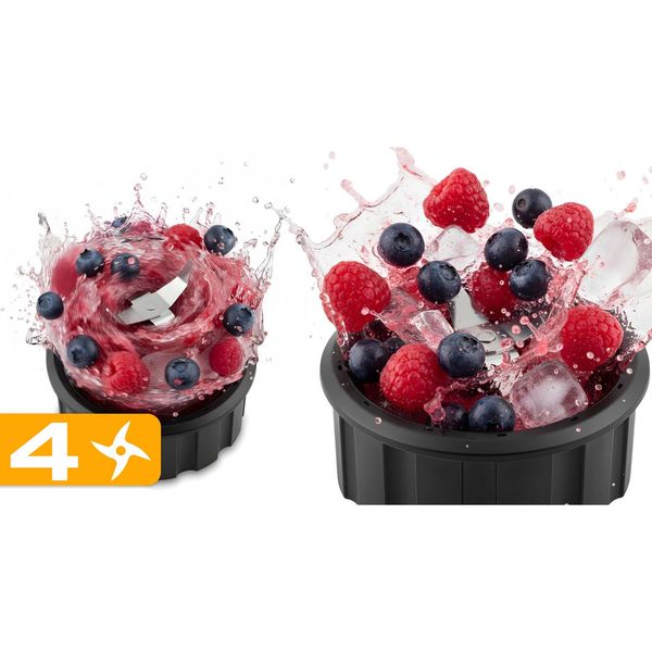 Blender kielichowy szklany do smoothie koktajli kruszy lód 1,5L 800W BD-751 Berdsen czarny zdjęcie 10
