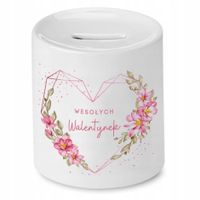 Skarbonka Prezent Walentynki Wesołych Walentynek Z Nadrukiem Ze Zdjęciem