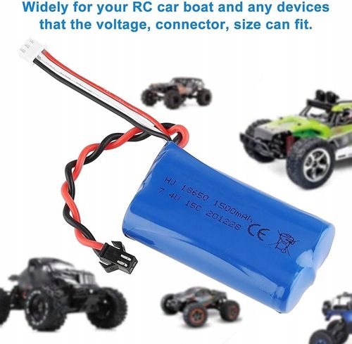 Bateria Lipo 1500mAh 7.4V 2S z ładowarką USB do zabawek Rc U12A S033G Q1 na Arena.pl