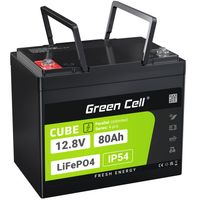GREEN CELL CUBE AKUMULATOR LiFePO4 80AH 12.8V DO KAMPERA IP65
