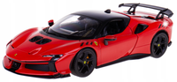 FERRARI SF90 XX STRADALE MODEL METALOWY BBURAGO 1:24 CZERWONY