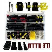 Zestaw wtyczek złączek kostek superseal hermetycznych samochodowych 352szt