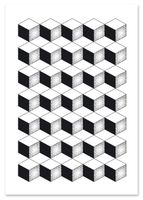 Plakat czarnobiały pattern 40x50 cm