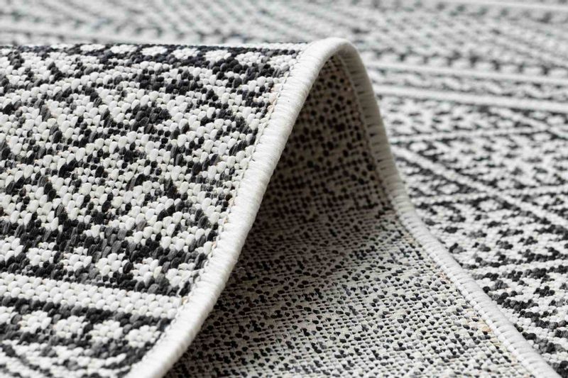 RUG/LU/VINEA/ZIGZAK/BLACK+WHITE/70x300 zdjęcie 7