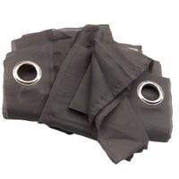 zasłony 140x175cm 2 szt szare oczka półprzezroczys