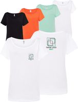 T-shirt damski koszulka TWÓJ WŁASNY HAFT LOGO firmowa reklamowa 20 sztuk