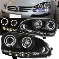 LAMPY REFLEKTORY Do VW GOLF V 5 OD 2003 DO 2009 RINGI LED Soczewki NOWE
