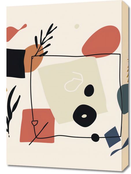 Obraz 50x70cm Abstrakcyjny Dialog zdjęcie 1