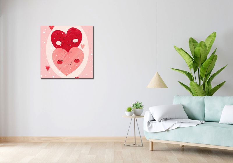 Obraz 70x70cm Ciepło Serca zdjęcie 2