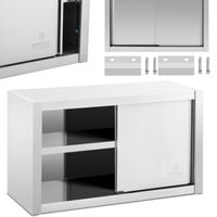 szafa ścienna gastronomiczna z drzwiami przesuwanymi stal 100 x 45 x 60 cm