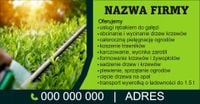 BANER plandeka 200x100cm KOSZENIE TERENÓW ZIELONYCH Twoja reklama LOGO