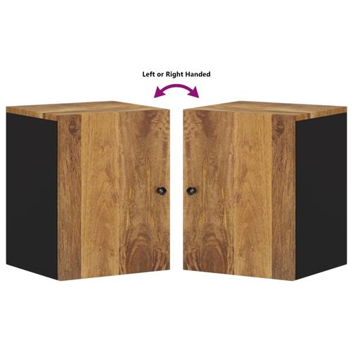 Szafka ścienna do łazienki, 38x33x48 cm, lite drewno mango na Arena.pl