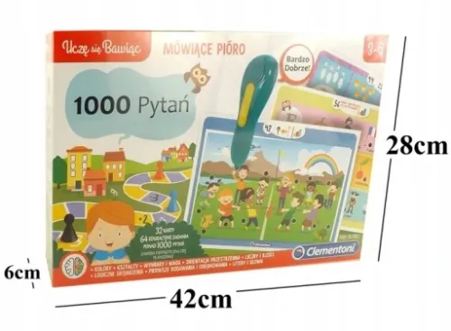 Clementoni pióro 1000 pytan 3-6 przedszkolaka50653 na Arena.pl