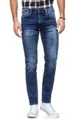 SPODNIE MĘSKIE MUSTANG Oregon Tapered K DENIM BLUE 1006064 5000 683 W28 L32