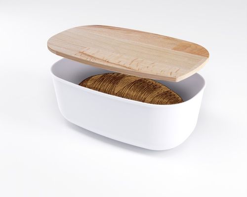 CHLEBAK POJEMNIK NA CHLEB PIECZYWO BIAŁY BUKOWY na Arena.pl