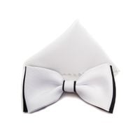 KOMUNIJNA MUSZKA BIAŁO CZARNA MUCHA Z BIAŁĄ POSZETKĄ