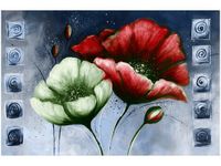 OBRAZ CZERWONE ZIELONE MAKI