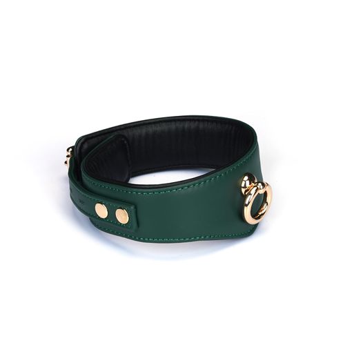 obroża mossy chic leather curved collar liebe seele na Arena.pl