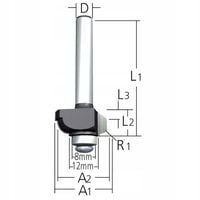FREZ ŁOŻYSKOWANY PROFILOWY MAKITA D-09553