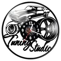 Zegar ścienny z płyty winylowej Tuning studio 579.14