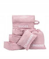 Organizer Do Walizki Podróżny Na Kosmetyki Różowy Zapinany PUCCINI