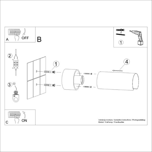 Kinkiet FLASH biały zdjęcie 9
