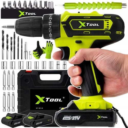 WIERTARKO WKRĘTARKA UDAROWA AKUMULATOROWA WKRĘTAK ZAKRĘTARKA 2xAKU 21V na Arena.pl