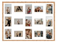 Ramka na 15 zdjęć Hekla 60x80x15 MDF galeria naturalny 1szt.