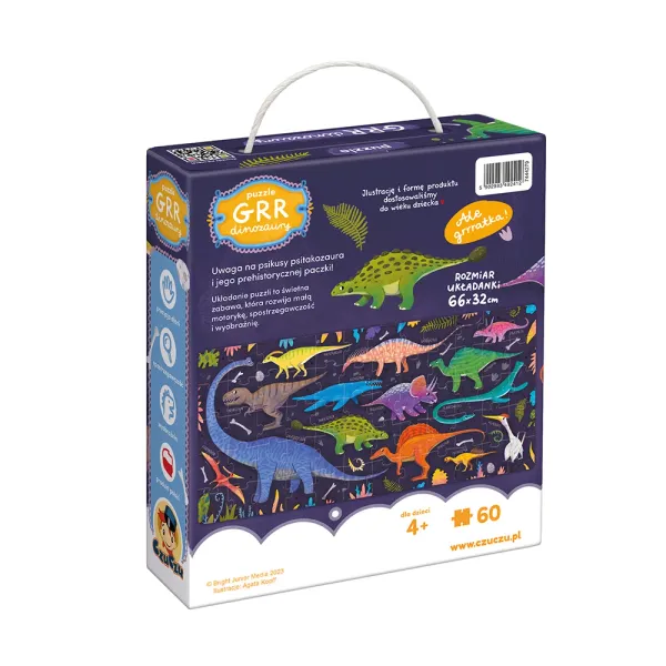 Puzzle CzuCzu 60 elementów. Grr Dinozaury zdjęcie 7