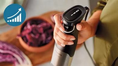 Blender ręczny Philips Seria 5000 HR2682/00 1200W Stal Wskaźnik LED na Arena.pl