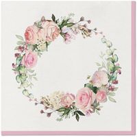 serwetki premium airlaid, "delicate roses", 1/4, 40 x 40 cm 50 szt.