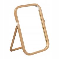 LUSTRO STOJĄCE 39 cm bambusowe LUSTERKO MAŁE