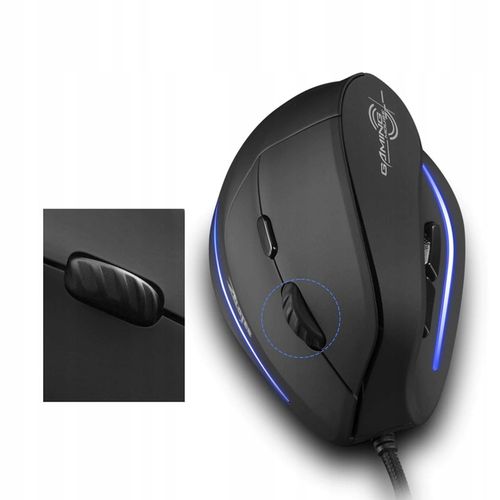 PIONOWA myszka ergonomiczna wertykalna podświetlana LED USB ZELOTES T20 na Arena.pl