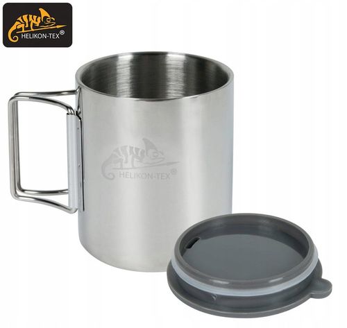 Kubek Termiczny Turystyczny HELIKON z przykrywką STAL NIERDZEWNA 250ml na Arena.pl