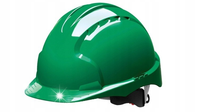 Stalco kask ochronny zielony wentylowany BHP budowlany