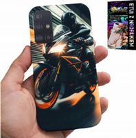ETUI DO SAMSUNG GALAXY A51 - MOTOCYKLISTA MOTOR FAN MOTOCYKL + SZKŁO