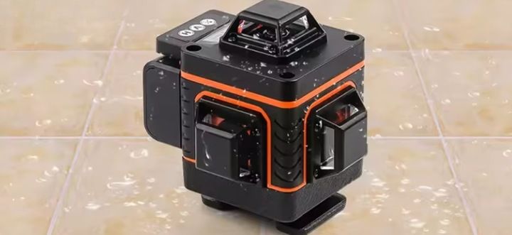 POZIOMICA LASEROWA BLOKADA WAHADŁA 360 LASER KRZYŻOWY DUŻY STATYW +BATERIE zdjęcie 14