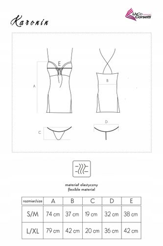 Karonin Dubarry Collection Koszulka i Stringi S/M na Arena.pl