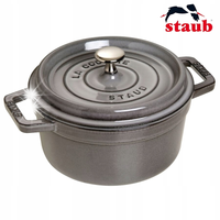 Staub La Cocotte Garnek żeliwny okrągły 1.7 ltr, grafitowy