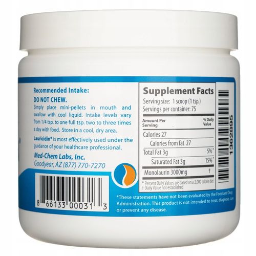 LAURICIDIN 227 G W PEŁNI NATURALNY SUPLEMENT DIETY na Arena.pl